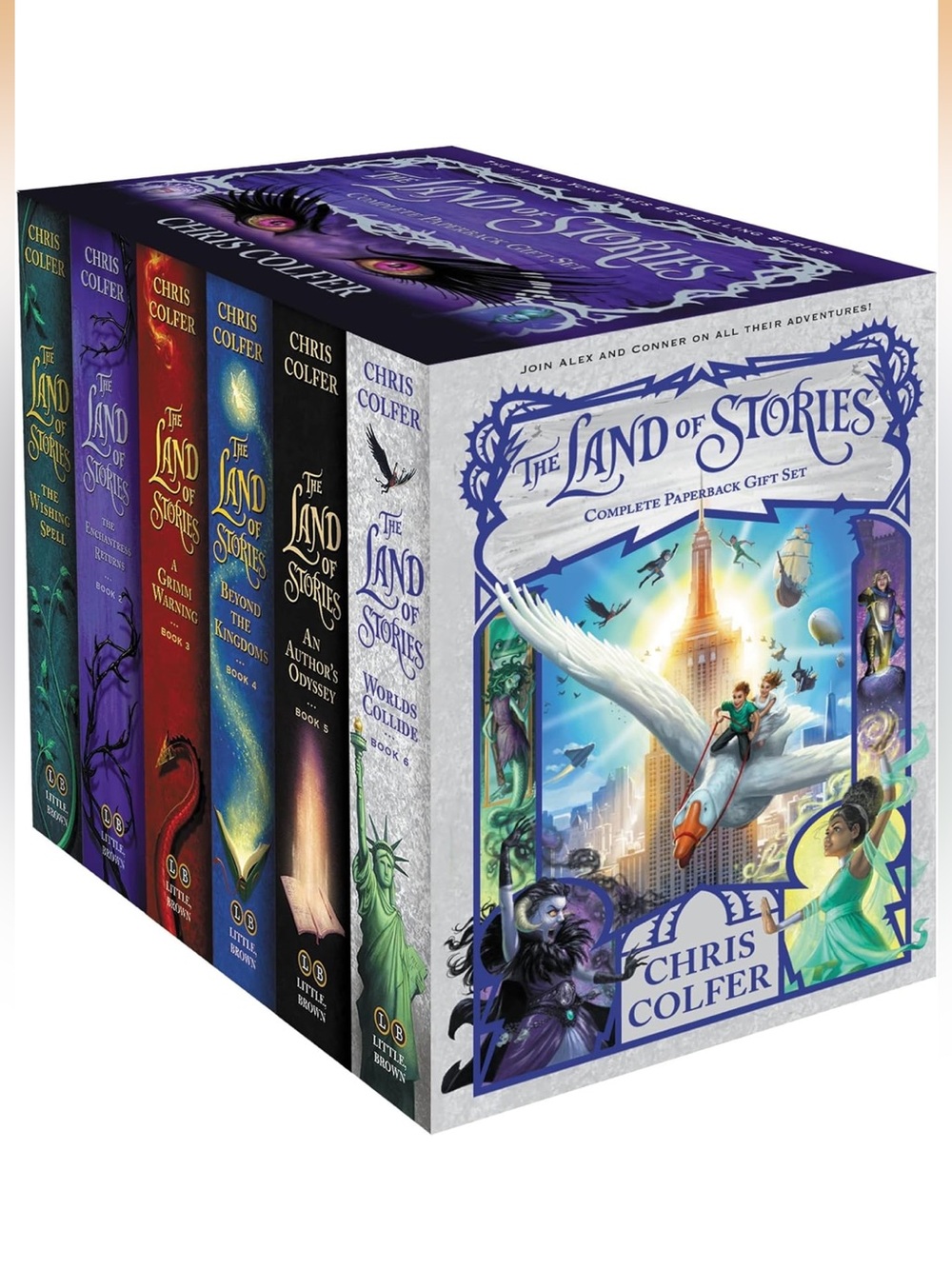 The Land of Stories Complete Paperback Boxed Gift Set by Chris Colfer 6 Books